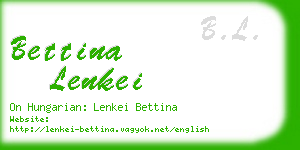 bettina lenkei business card